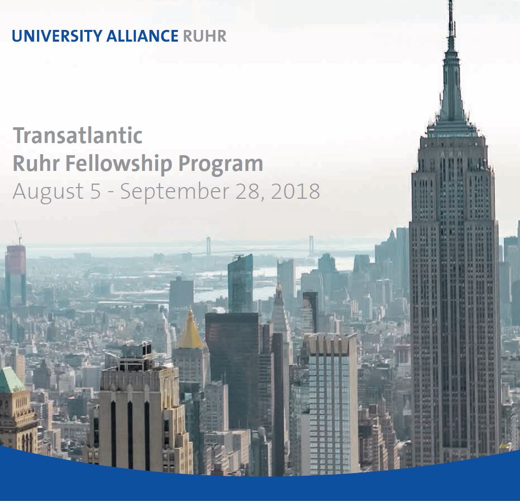 Transatlantic Ruhr Fellowship 2018