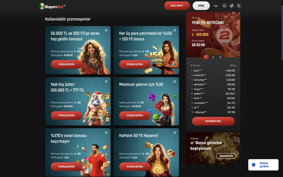 BaşarıBet Bonusları ve Kampanyalar